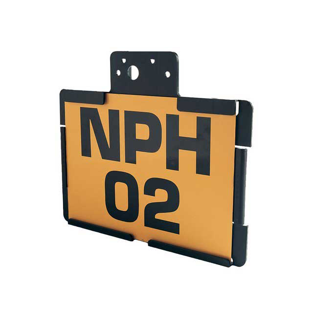 NUMBER PLATE HOLDER PLASTIC RECTANGULAR WITH LAMP BRACKET