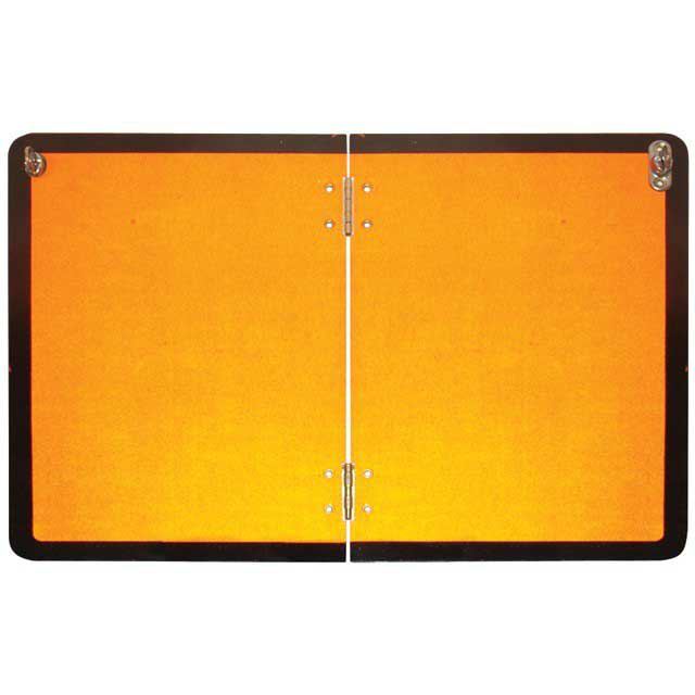 Hazchem Hazard Plate - Vertical Fold