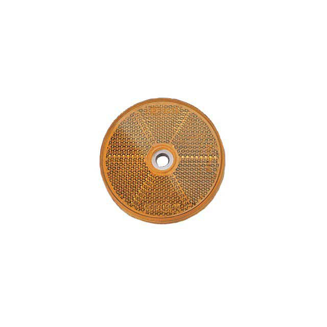 ROUND REFLECTOR AMBER 60MM