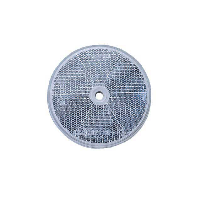 ROUND REFLECTOR CLEAR 80MM