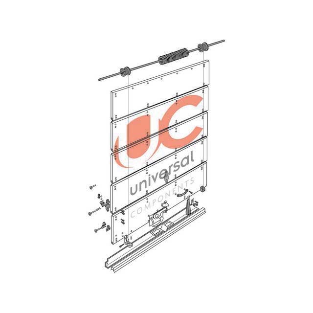 KLTB0112 SHUTTER CABLES 110" (PAIR) GALVANISED