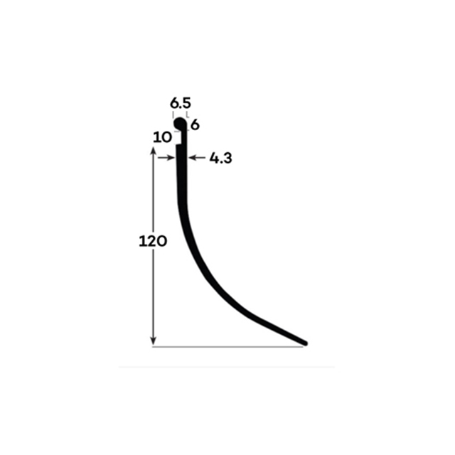 CURTAIN PELMET - BLACK 13.71M ROLL