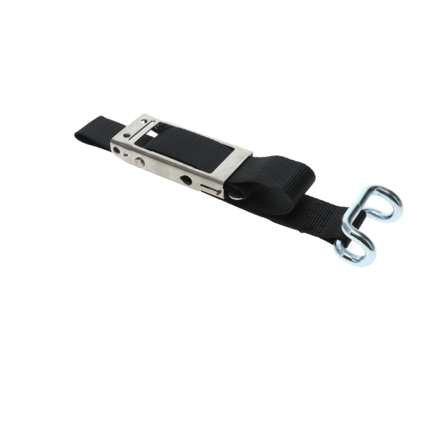 Locking Curtain Buckle with Closed Rave Black