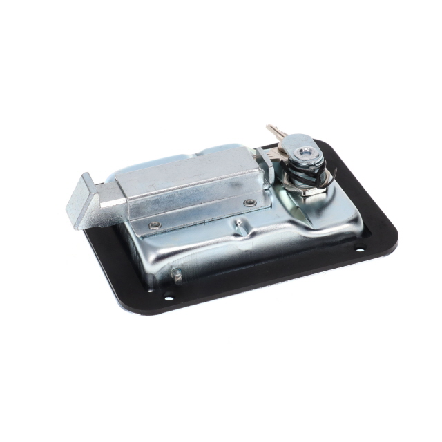 KLTB0343 Recessed Large Paddle Handle Zinc Plated c/w gasket & 2 keys