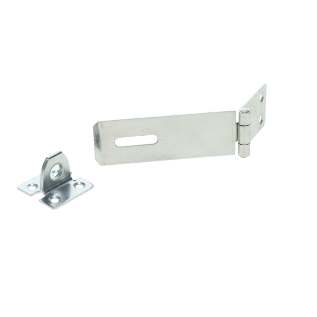 Door Retainer Hasp and Staples 115mm Zinc Plated