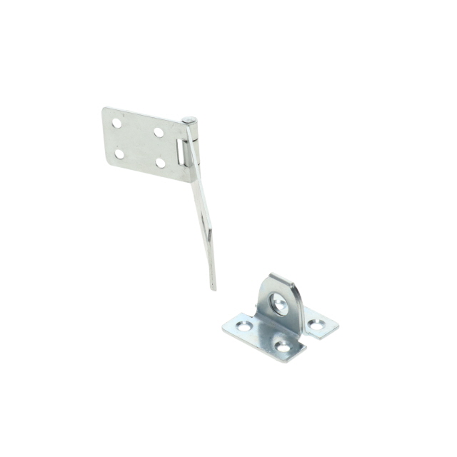 KLTB0350 Door Retainer Hasp and Staples 115mm Zinc Plated