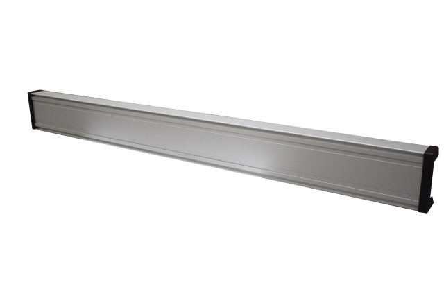 KLTB0380 Anodized Aluminium Rear Lighting Mount Bar - Un Drilled C/W Rubber End Caps