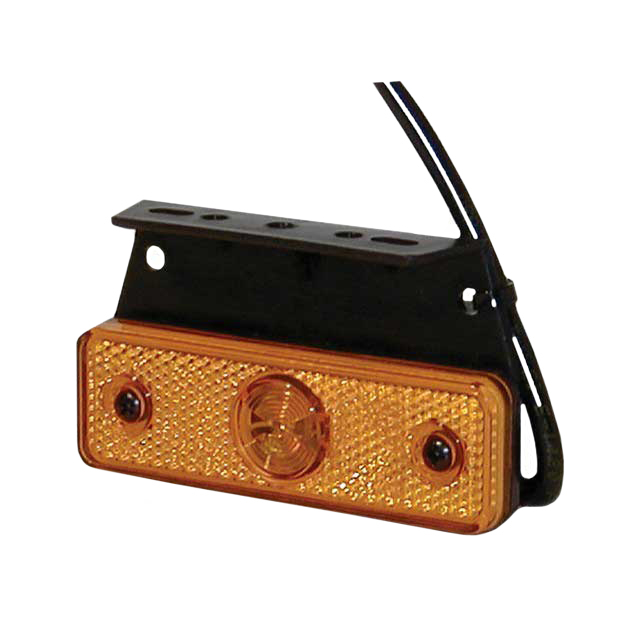 Aspoeck Flatpoint I LED Amber  Side Marker Lamp With Bracket