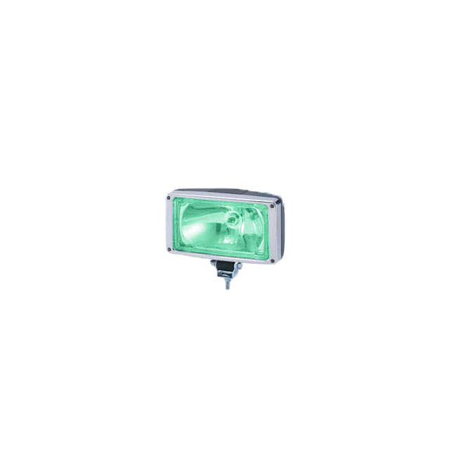 RECTANGULAR SPOT LAMP GREEN LENS