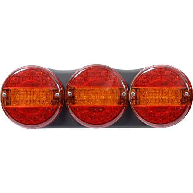 3 Pod Rear Lamp with 500mm Flylead
