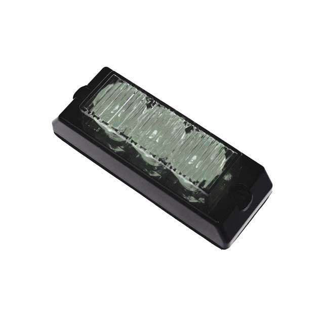 WARNING LAMP 3 LED CLEAR 10-49V