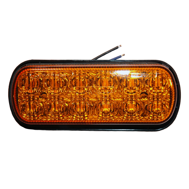 WARNING LAMP 10-30V LED HIGH POWER MULTI FLASH AMBER