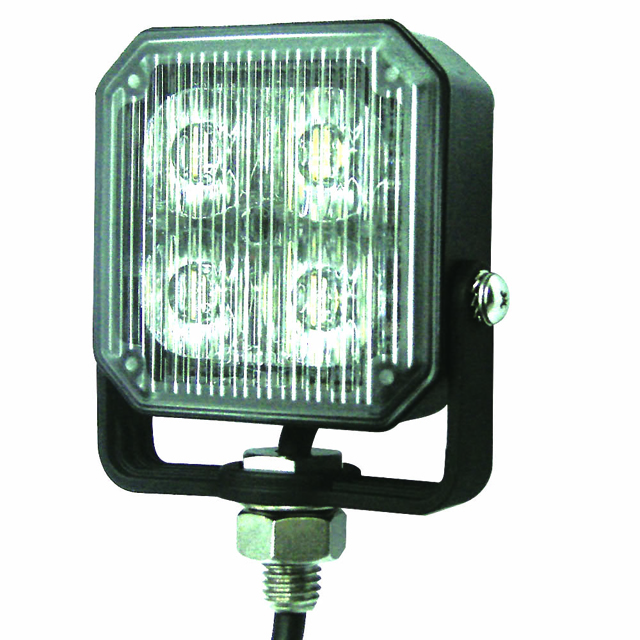 WARNING LAMP 12-24V LED AMBER SQUARE 4 LED'S