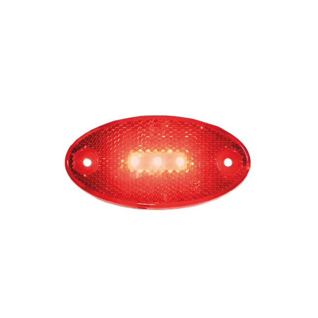 MARKER LAMP REAR RED LED 12/24V