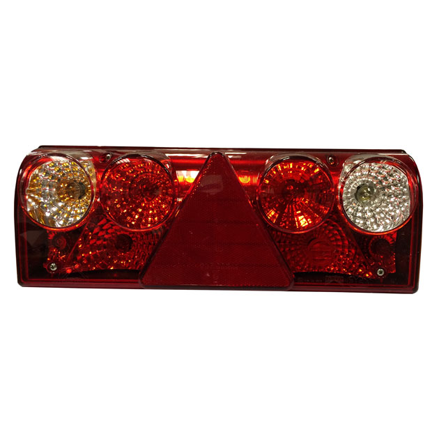 Aspoeck Europoint II LH Rear Lamp With LED Tail Function 7 Pin Ass2.1 + 4 x 2 Pin Ass2