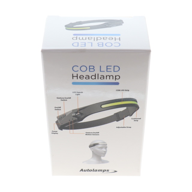 KLTF2433 COB LED HEADLAMP 3.7V 1200mAh BATTERY 350 LUMEN