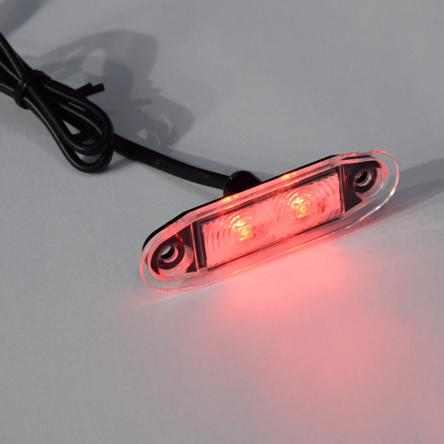 RED LED MARKER C/W 500MM FLY LEAD