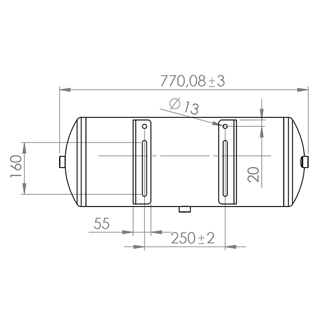 Air tank 40L to suit KRONE