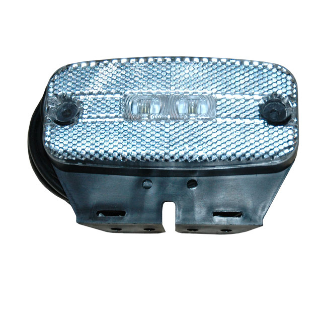 L146DV MARKER LAMP C/W BRK WHITE DUAL VOLTAGE LED