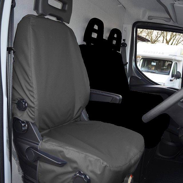 Iveco Daily Van 2014-2022 Driver's Seat Black Seat Covers