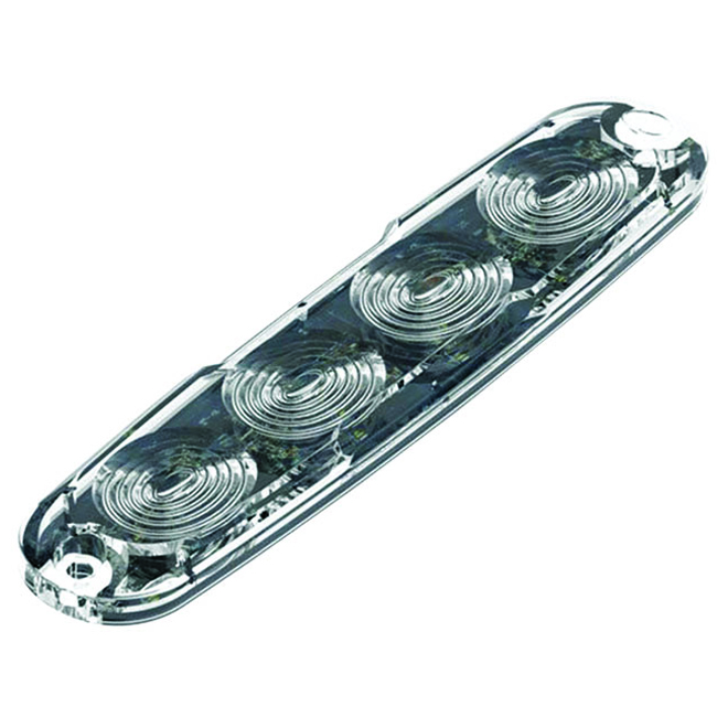 Low-Profile 4-LED Blue Warning Lamp