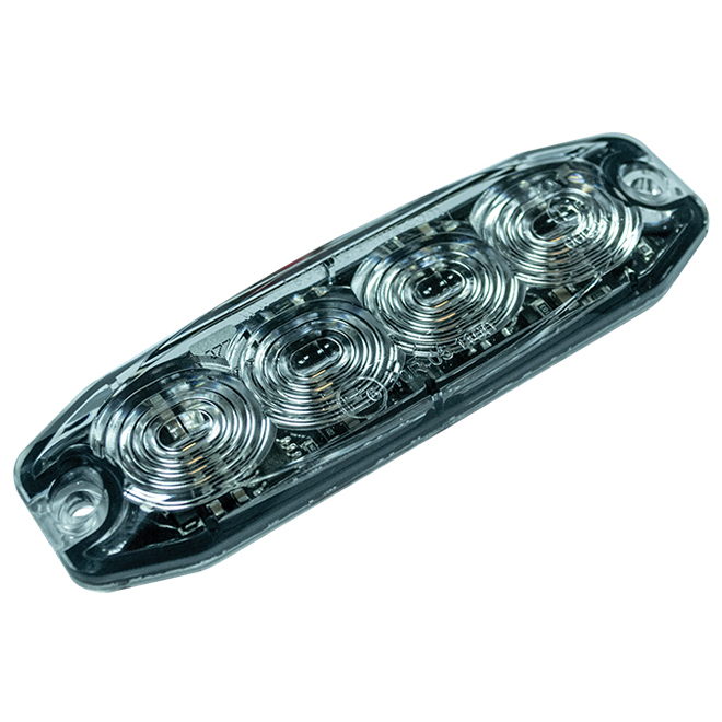 R65 Low-Profile 4-LED Amber Warning Lamp