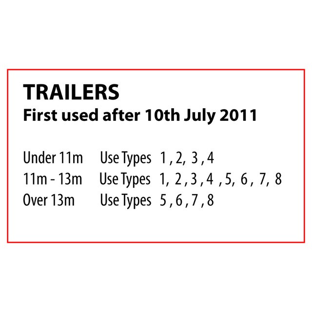 MB1040SA MARKER BOARD ECE70.01 (TYPE 1) SINGLE SELF ADHESIVE