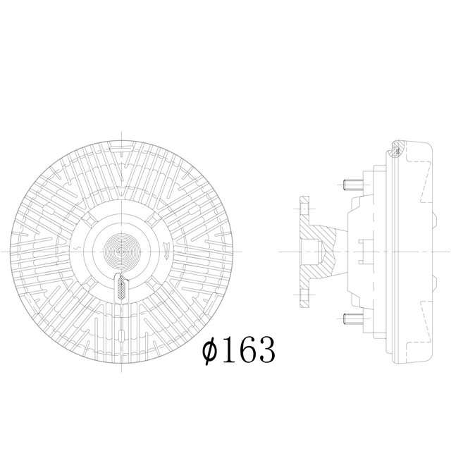 MNVC0001 VISCOUS CLUTCH HUB UNIT