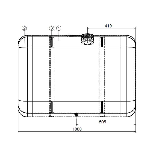 Fuel Tank Aluminium 390L