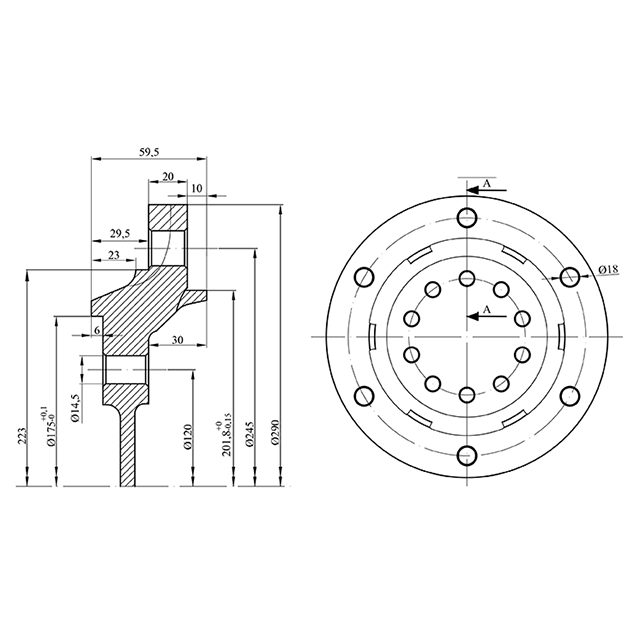 Wheel Hub Flange To Suit Mercedes