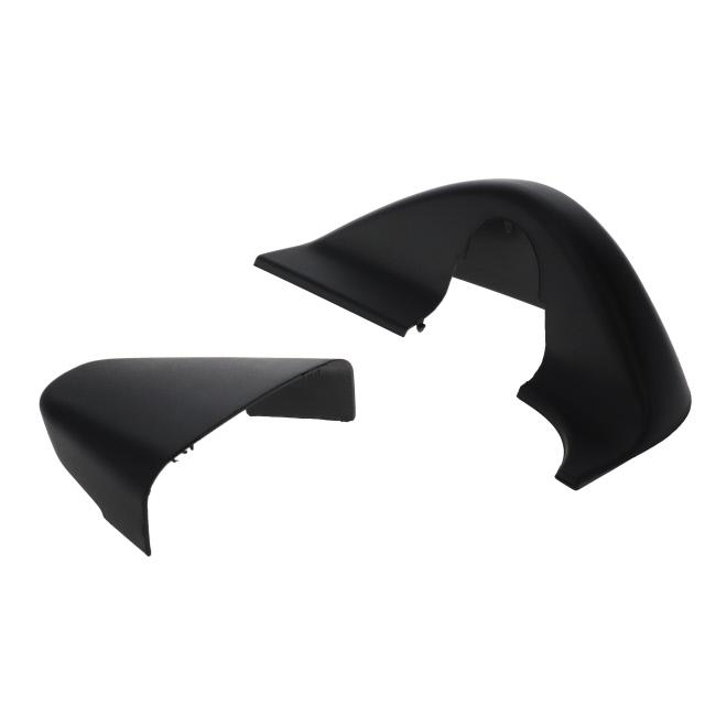 MRMH0004B Complete twin mirror assembly Long Arm LH Black back covers