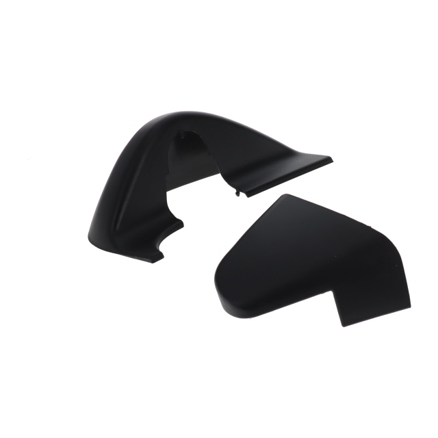 MRMH0005B Complete twin mirror assembly Long Arm RH Black back covers