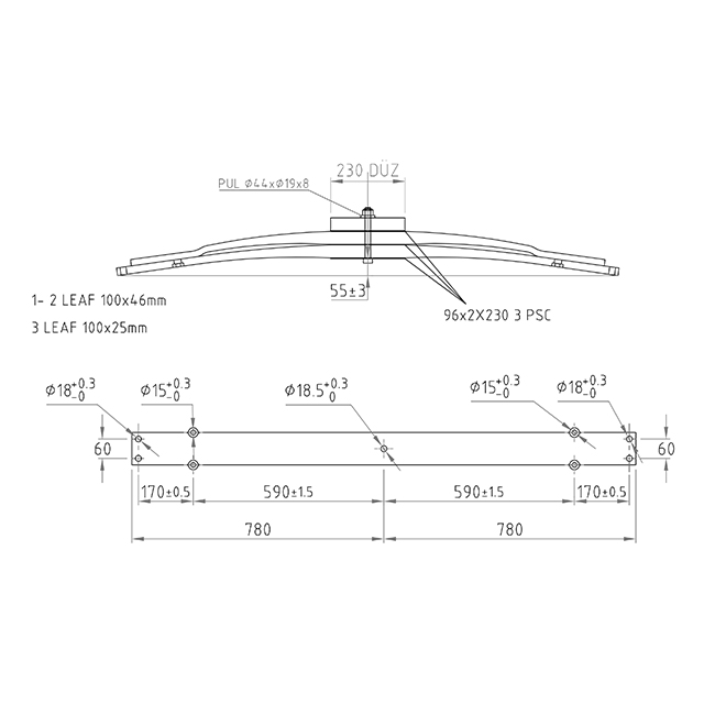 Multi Leaf Spring - To Suit Mercedes Actros Mp4