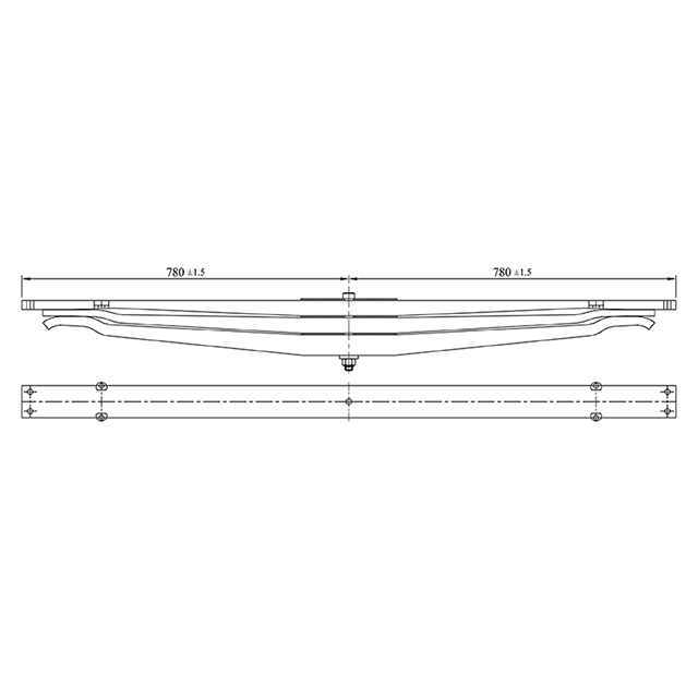 MB 3 LEAF REAR SPRING