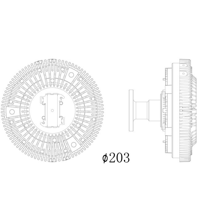 MRVC0004 VISCOUS CLUTCH HUB UNIT
