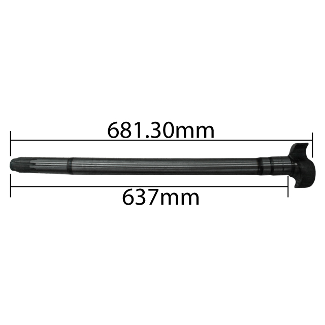 CAMSHAFT LH 681.30MM 10 SPLINE MERITOR LM