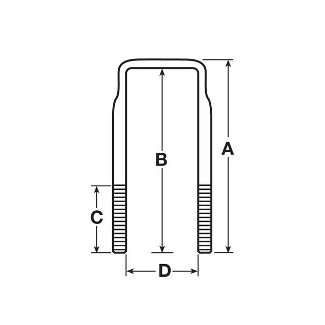 P7005  U BOLT M24 X 336MM