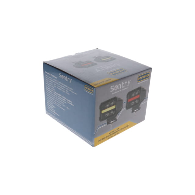 Packaging for 1001-1580 SENTRY WORK LAMP RED & AMBER POSITION LIGHT 10-30V 4000LM