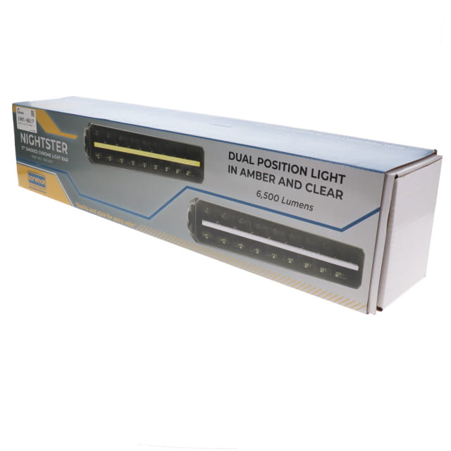 Packaging for 1001-6617 BOREMAN NIGHTSTER SMOKED 17" DUAL COLOUR LIGHTBAR 10-30V