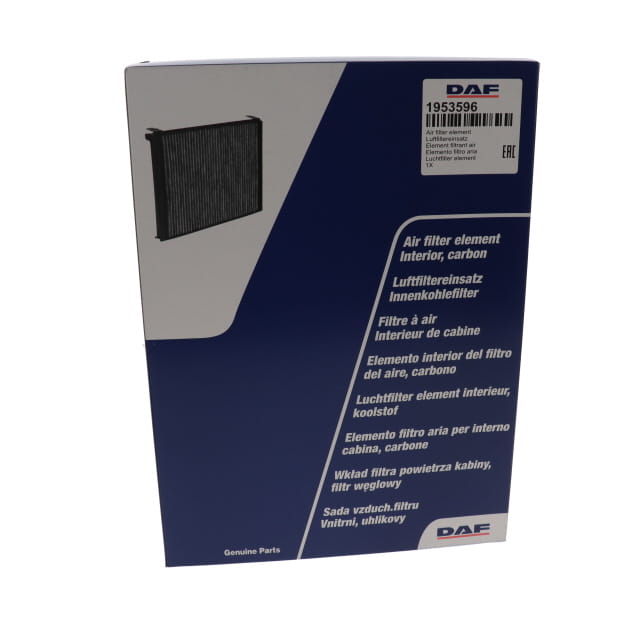 Packaging for 1953596 Genuine DAF Cabin Filter