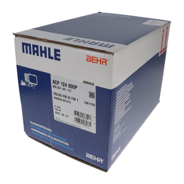 Packaging for ACP124000P MAHLE AIR CON COMPRESSOR TO SUIT VOLVO