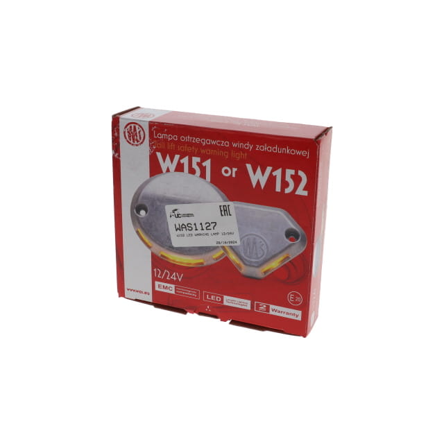 Packaging for WAS1127 W152 LED WARNING LAMP 12/24V