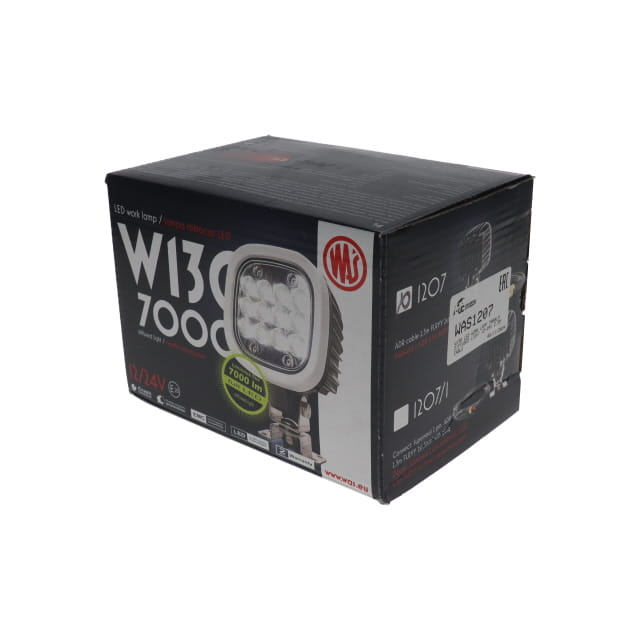 Packaging for WAS1207 W130 LED WORK LAMP 7000LM DIFFUSED LIGHT 12-24V 2.5M CABLE