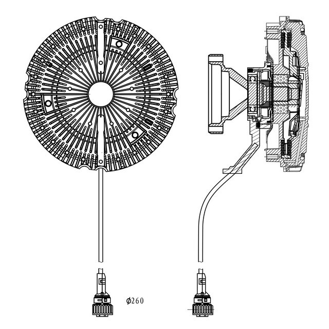 VISCOUS CLUTCH HUB UNIT