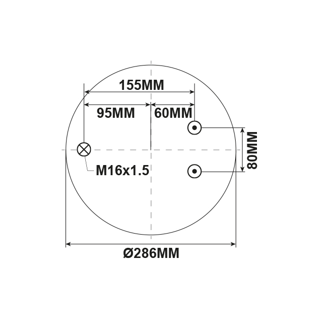 SCAS0011 AIR SPRING ASSY STEEL CENTRAL MT PISTON SCANIA