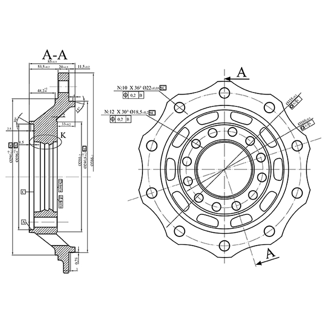 Front Hub Flange To Suit Schmitz