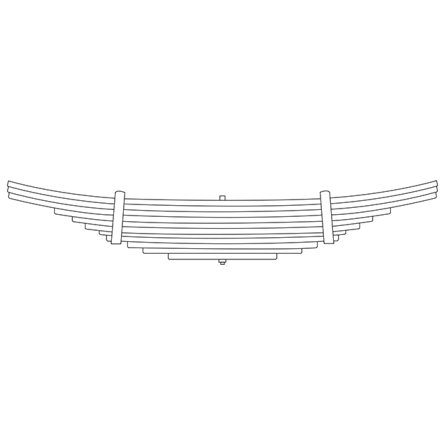 Leaf Spring Rear - 10 Leaf - To Suit SCANIA