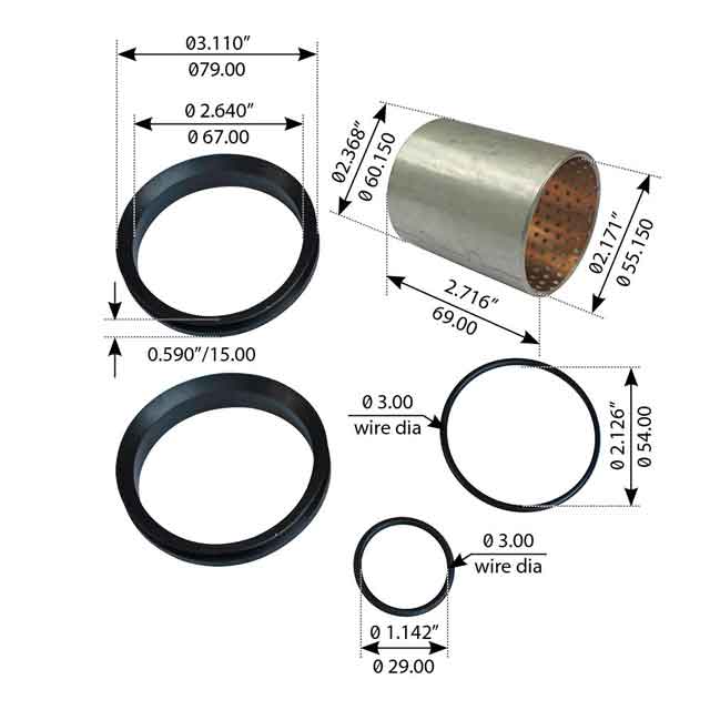 SCSB0027 BUSH KIT FOR STEERING PIVOT