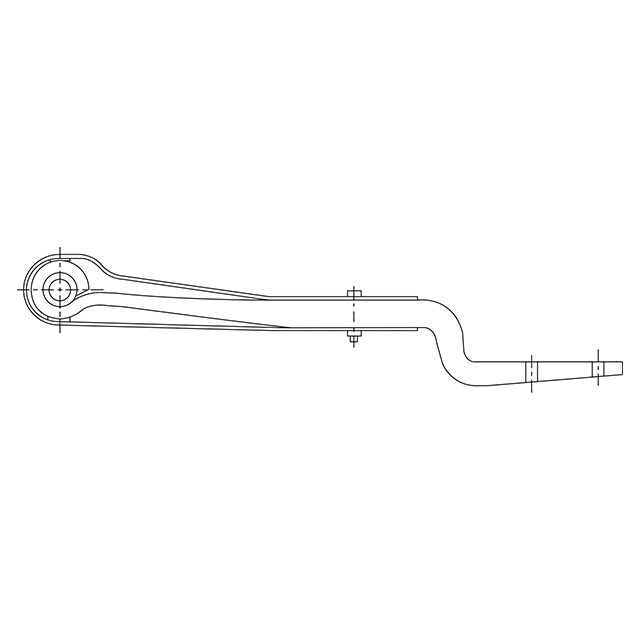 SINGLE LEAF TRAILING ARM (CRANKED)