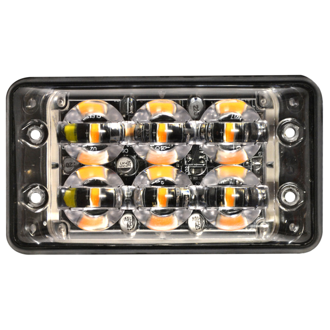 Super-Slim Warning Lamp - 6-LED Block